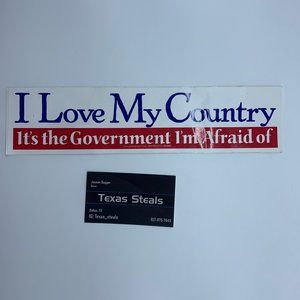 I Love My Country Sticker